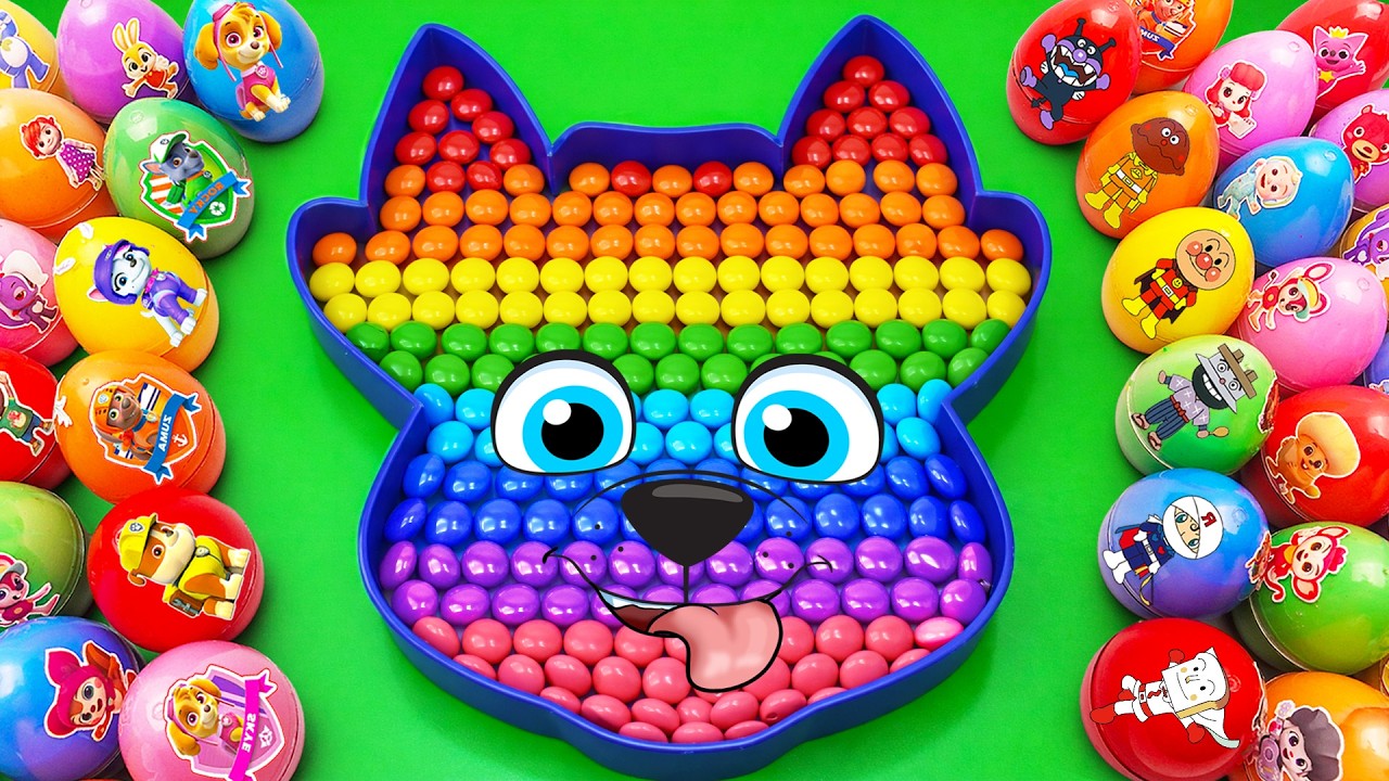 Satisfying ASMR | Making Rainbow Beads PAW Patrol Bathtub by Mix SLIME in Rainbow Eggs CLAY Coloring