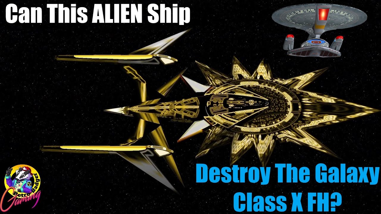 Aliens ATTACK Galaxy Class X From Hell - Star Trek Ship Battles - Bridge Commander