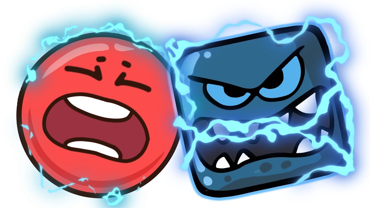 КРАСНЫЙ ШАР против Черного КВАДРАТА #6  Шарик на ЛУНЕ  Мультик про Red Ball 4