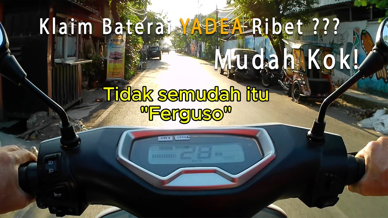 Klaim Gampang ?  Akhirnya baterai SLA Yadea T9 saya diganti BARU