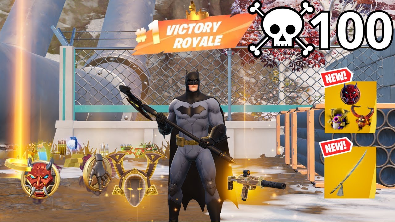 100 Elimination BATMAN Solo Vs Squads Zero Build Gameplay WINS (NEW Fortnite Chapter 6)