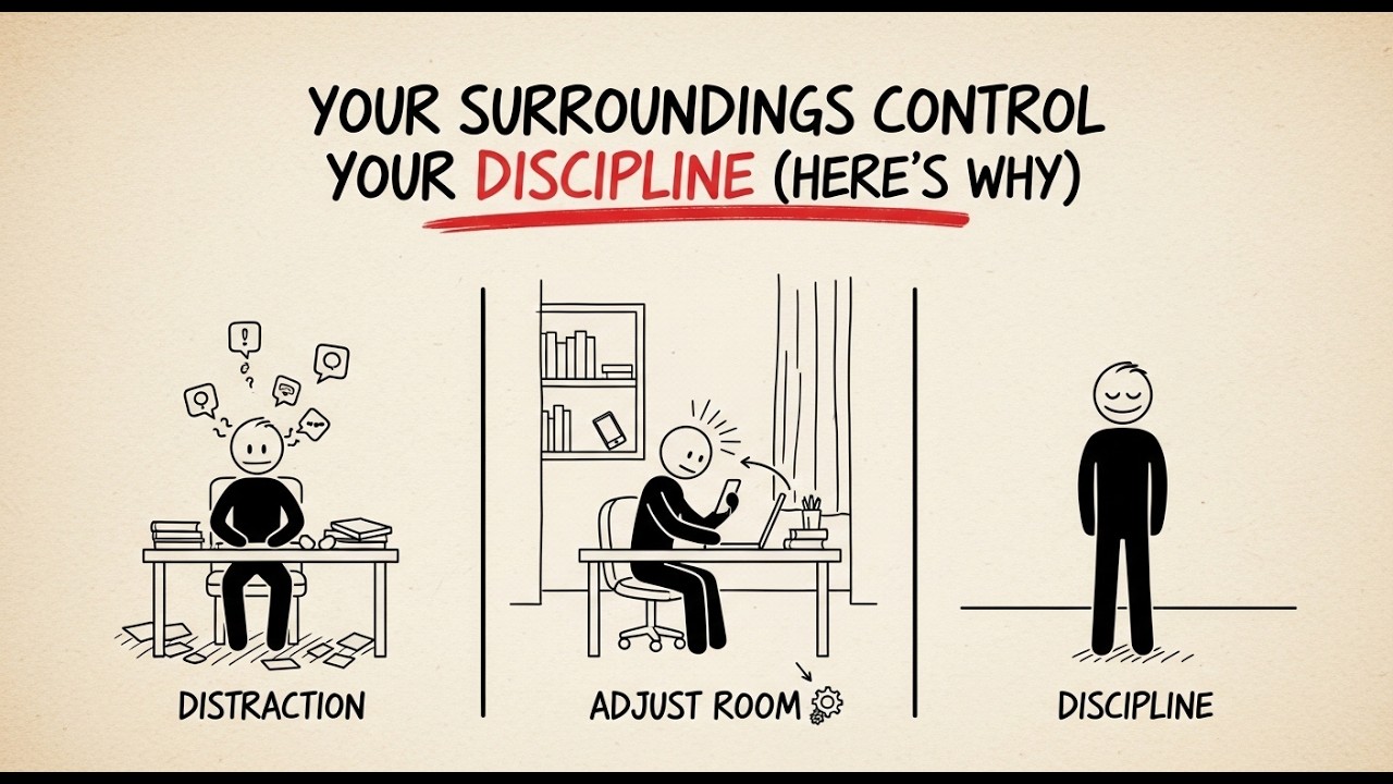 Your Surroundings Control Your Discipline (Here's Why) @3stickuniverse #trending #hype #motivation