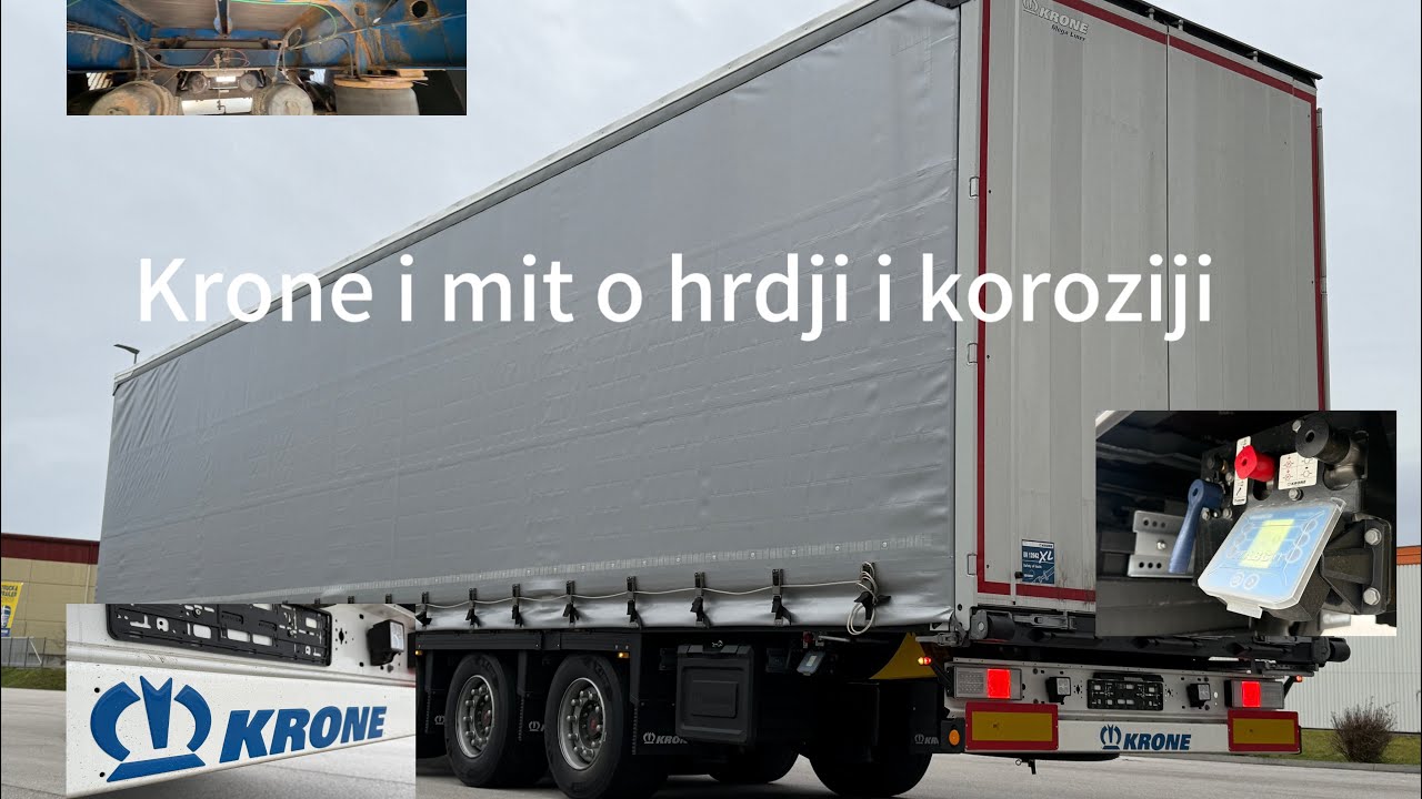 KRONE nova prikolica sa boljom opremom. Mit o hrdji i koroziji.