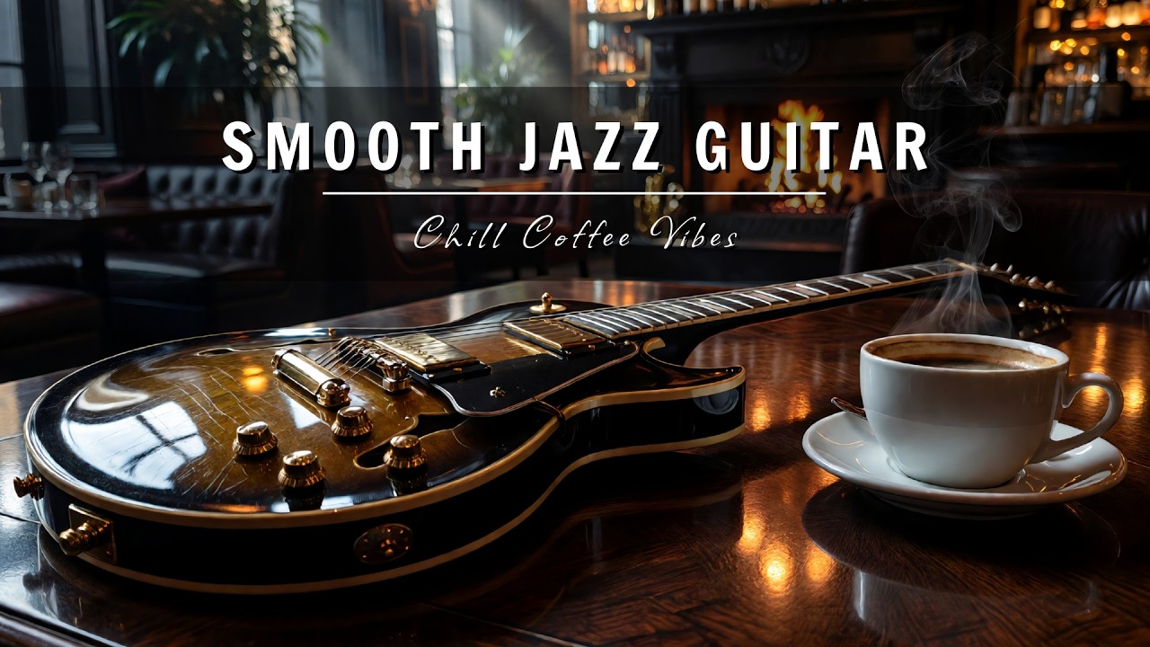 Smooth Jazz Guitar Music - Cool Cafe Vibes • Relaxing Guitar Music for Cafe, Study & Work