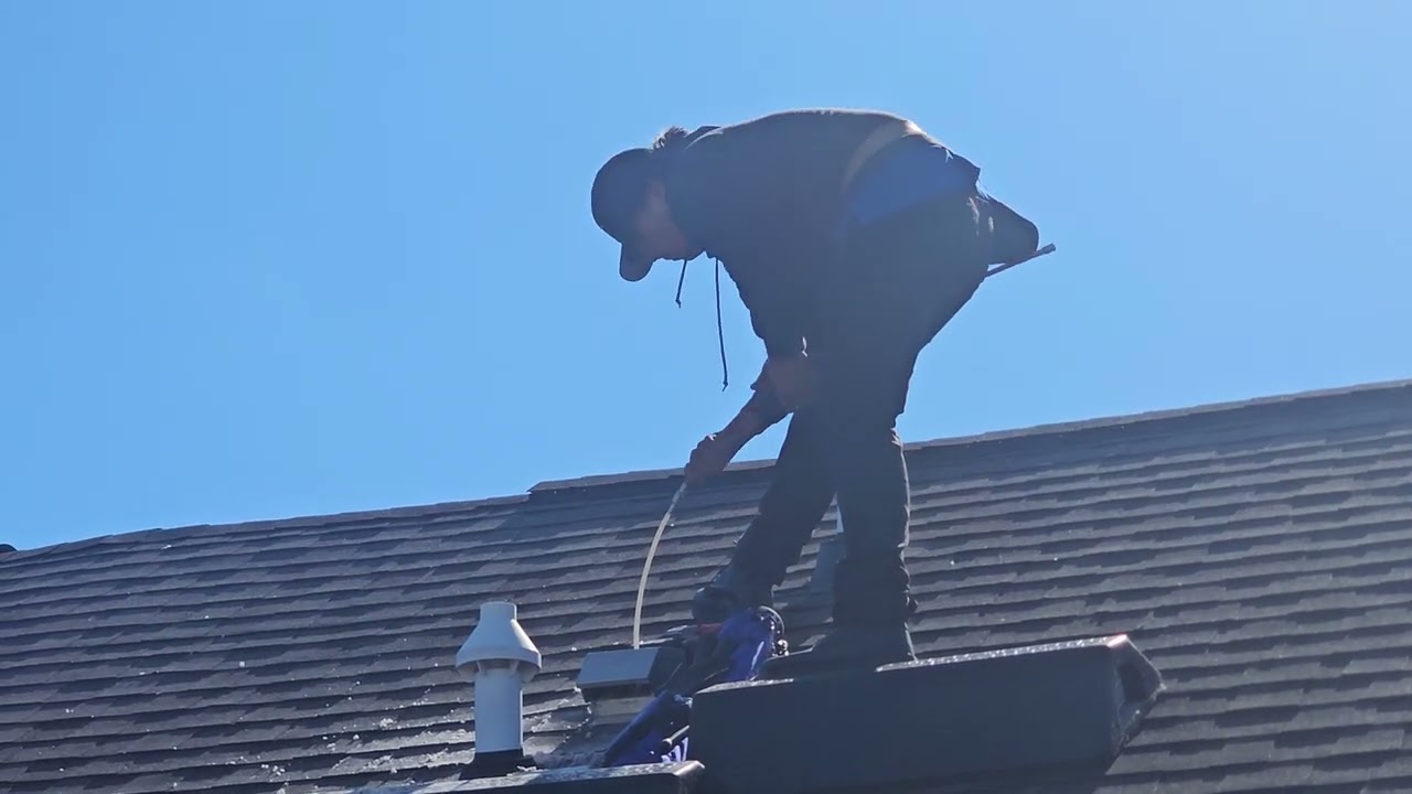 Roof top dryer vent cleaning