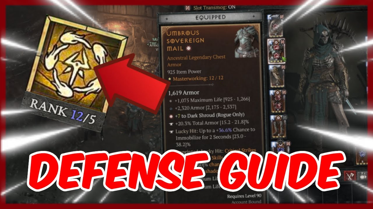 [DIABLO 4] How To SURVIVE In The Pit? Rogue Endgame Defense Guide