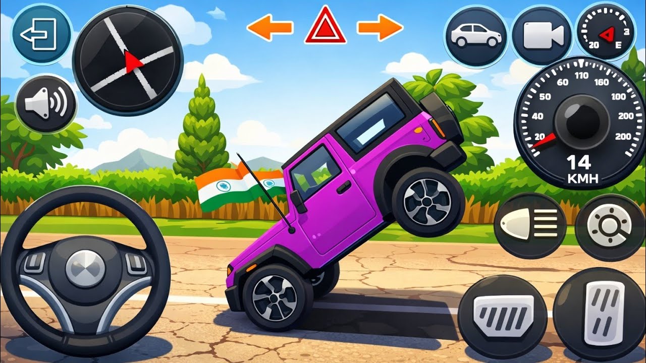 Modified Mahindra Thar😈Games:Indian Pink Thar (Gadi Wala Game) Car Game Android Game - #2025​