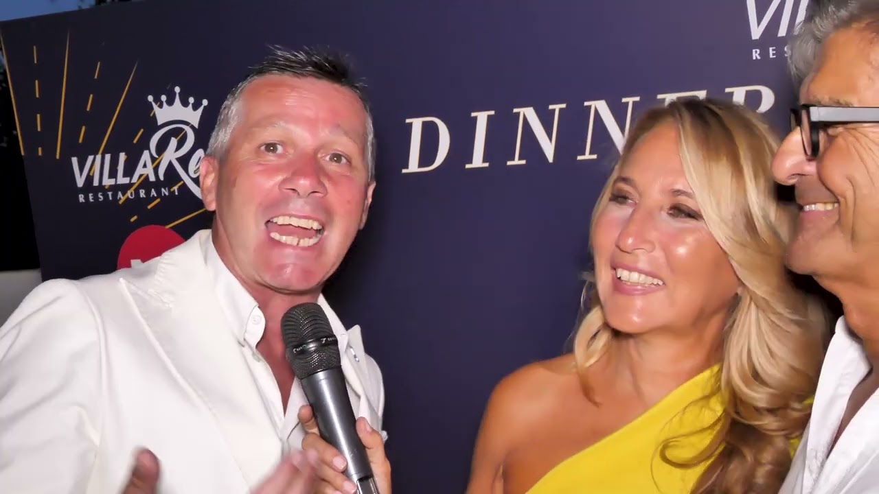 Mediaset & TGCom24 in Villa ReNoir al Dinner Water Show 2023.