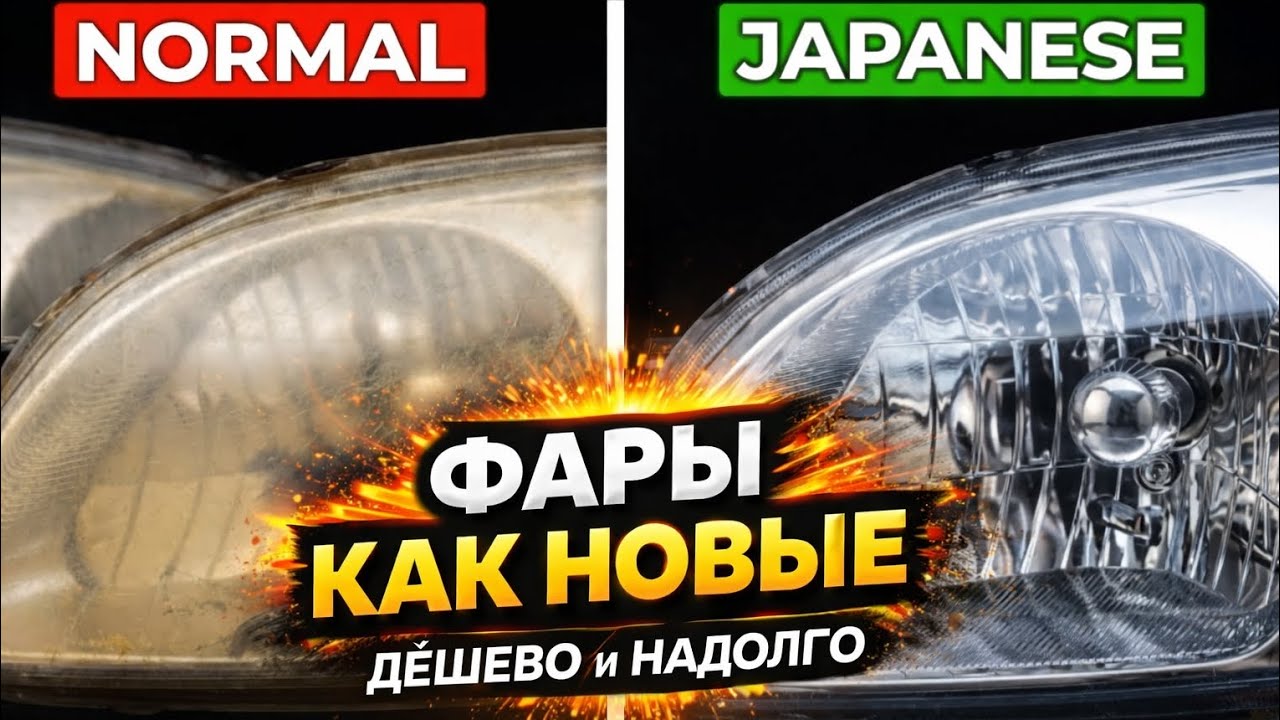 «Японский метод: фары как новые — экономично и надолго»