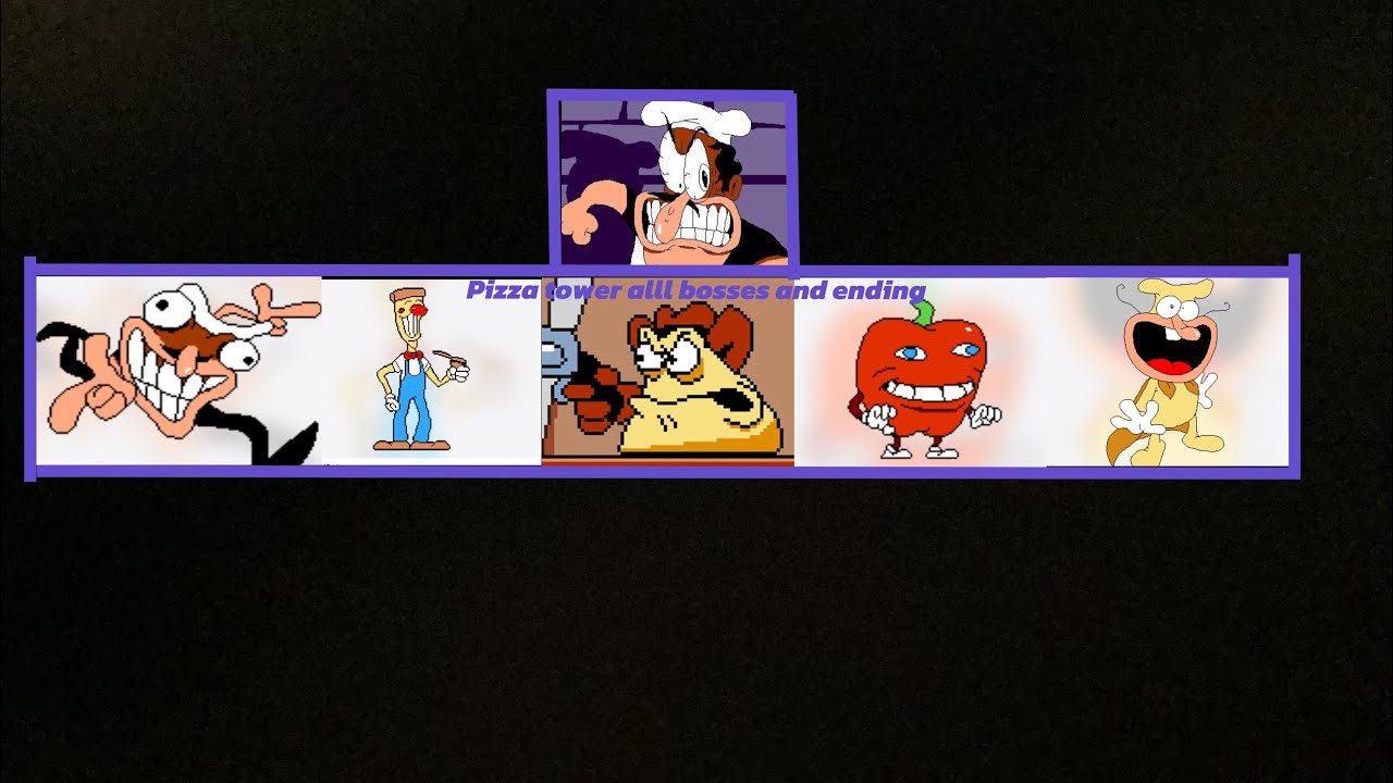 PIZZA TOWER ALL BOSSES AND ENDING