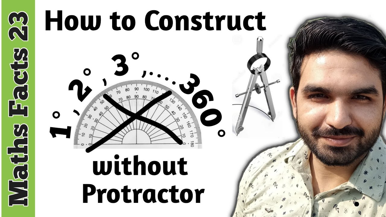 How to construct angle using compass | Maths Facts 23 | #maths