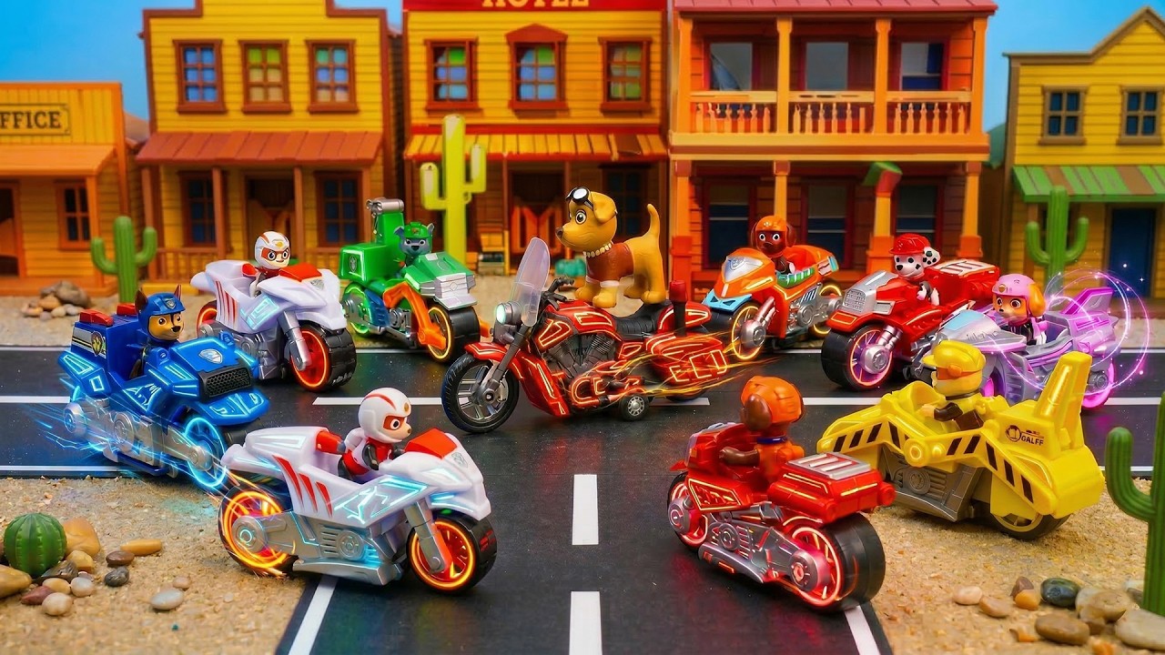 PAW Patrol Moto Pups Surround Biker Criminal! Moto Pups Unboxing | PAW Patrol | Toys Pretend Play