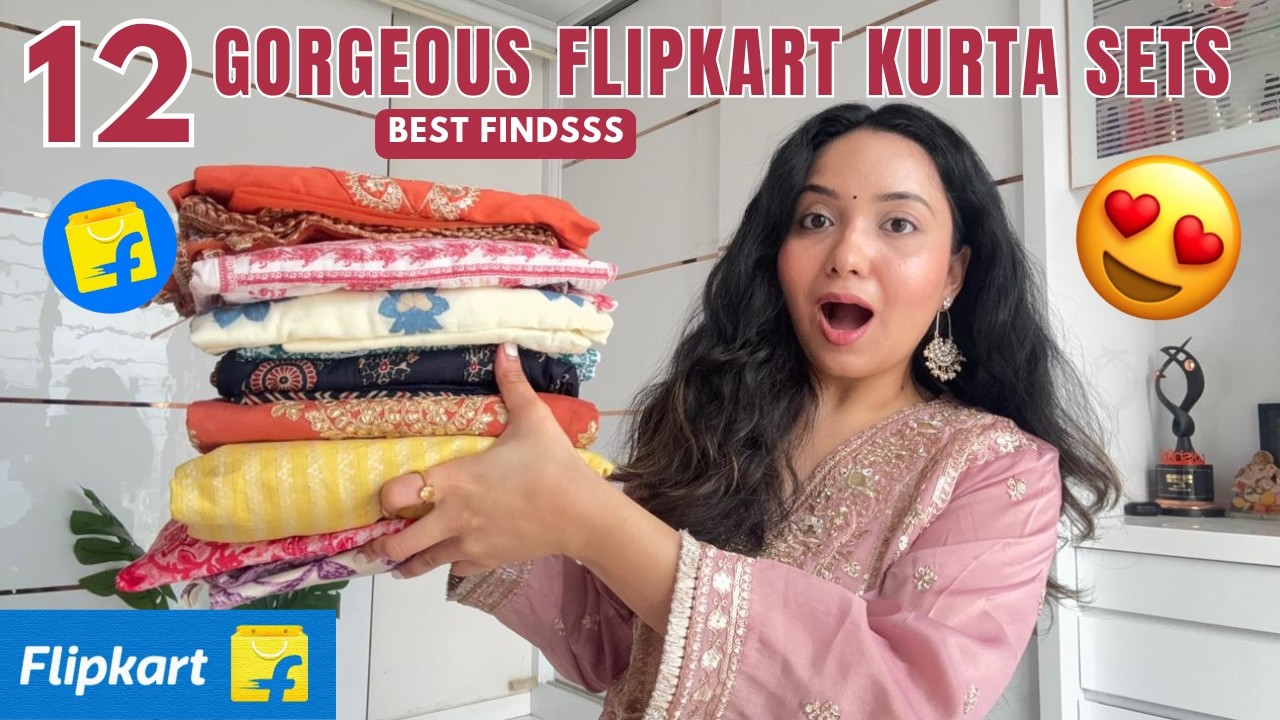 12 WOW Flipkart Kurta Set Try On Haul 😍 | New Collection | Isha Vinod Jain