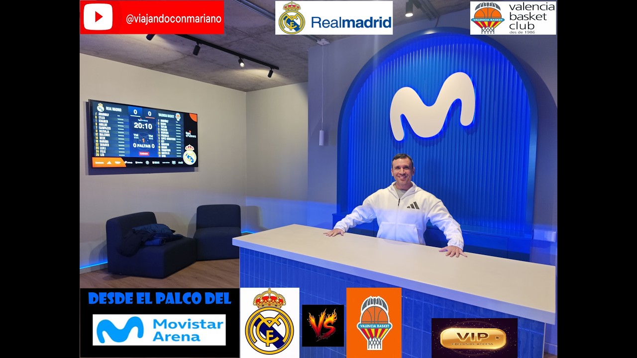 VIVÍ el REAL MADRID vs VALENCIA BASKET 🔥 ¡Desde el PALCO del MOVISTAR ARENA!