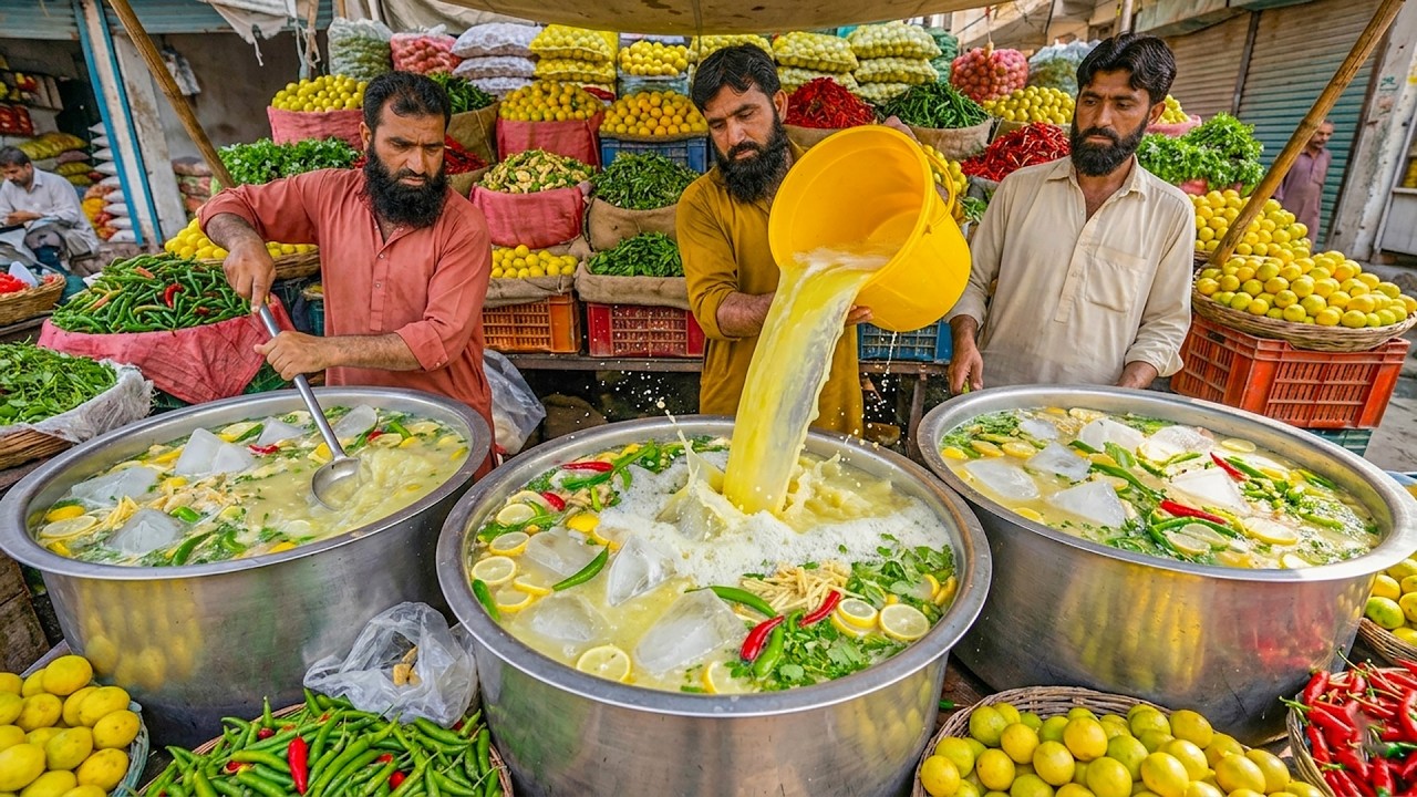 Extreme Refreshing Kulukki Sharbat | Ramadan Street Drink | Mirchi Limca Chillies Soda Booster Drink