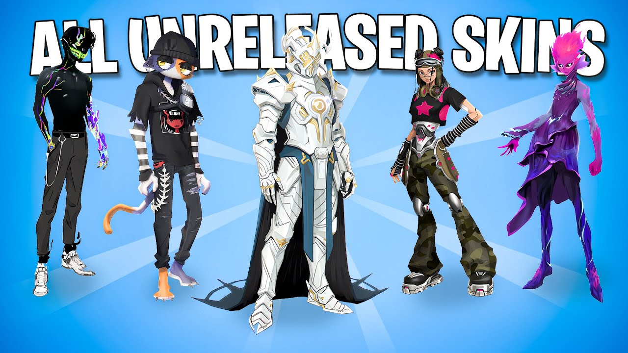 All 169+ Unreleased Skins! (FORTNITE SURVEY SKINS)