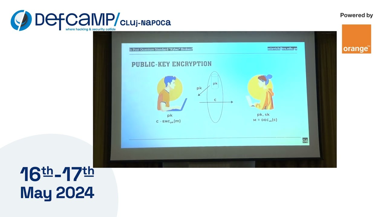 Is Post Quantum Standard &ldquo;Kyber&rdquo; Broken at DefCamp Cluj-Napoca 2024