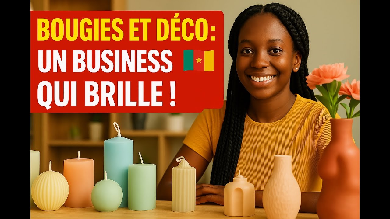 🌺 Jeune Entrepreneure Camerounaise créee des Bougies Parfumées et Objets de Décoration Uniques 🇨🇲