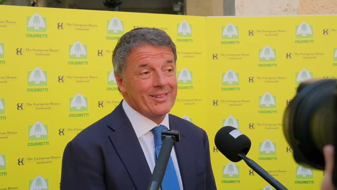 Forum Coldiretti: punto stampa senatore Matteo Renzi