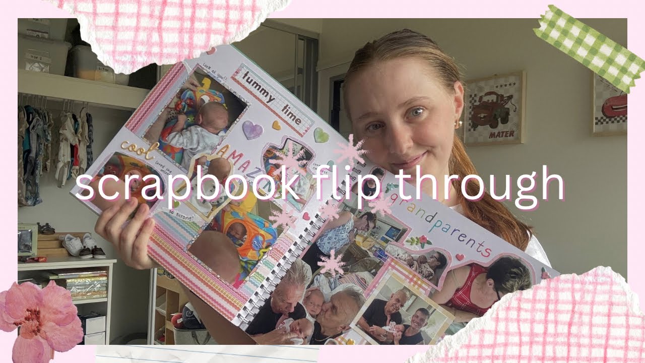scrapbook flip through // pregnancy, birth, baby milestones