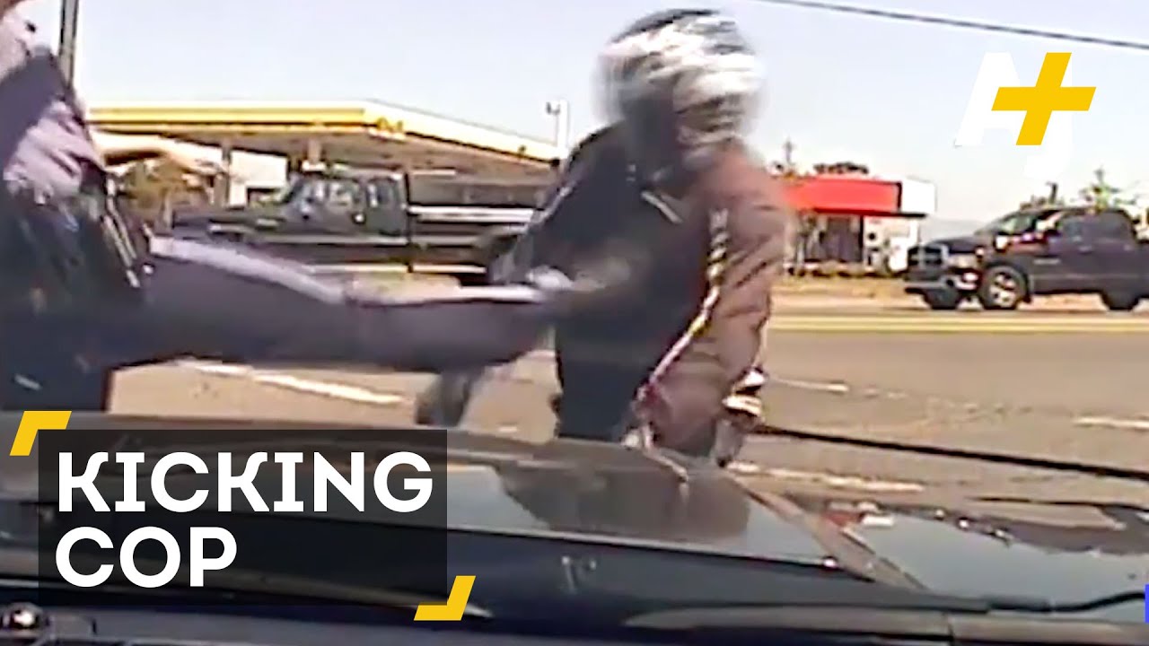 Dashcam Captures Oregon Cop Violently Kicking Motorcyclist