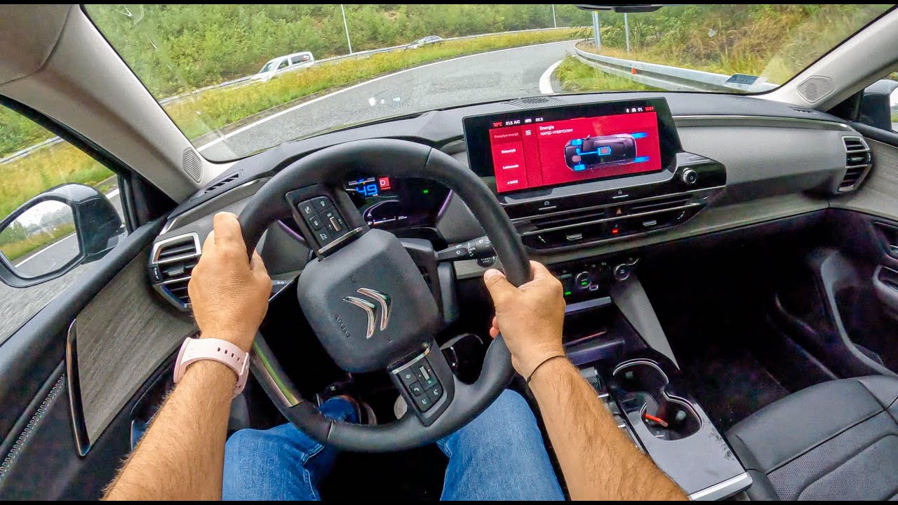 NEW Citroen C5 X Shine Pack 2022 [PLUG-IN 1.6 225HP] |0-100| POV Test Drive #1310 Joe Black