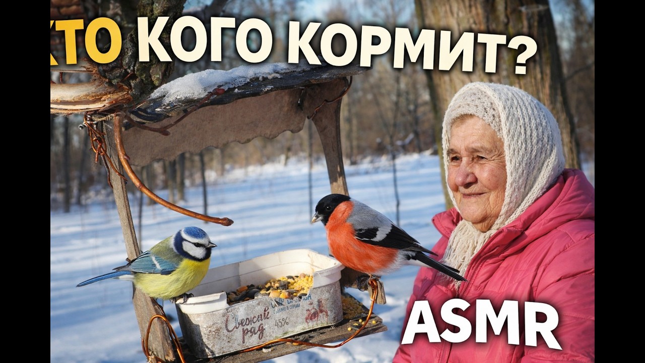 Поставил камеры у кормушек в парке ! Кто там бывает зимой?