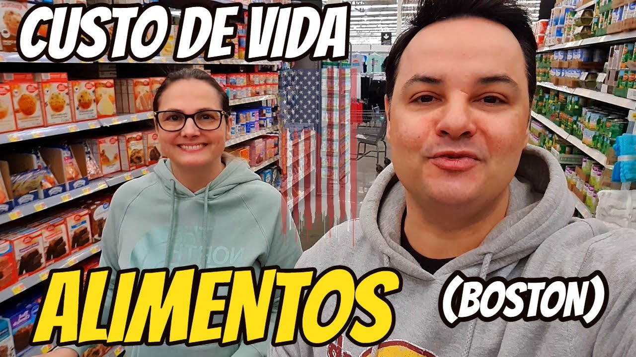CUSTO DE VIDA EM BOSTON➡PREÇO DOS ALIMENTOS! EU AMO ESTADOS UNIDOS!