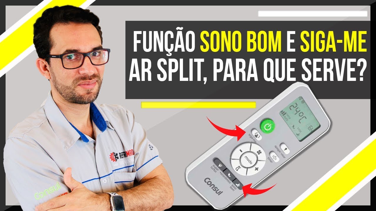 🔴 Qual a função do SONO BOM e SIGA-ME do ar split Consul?