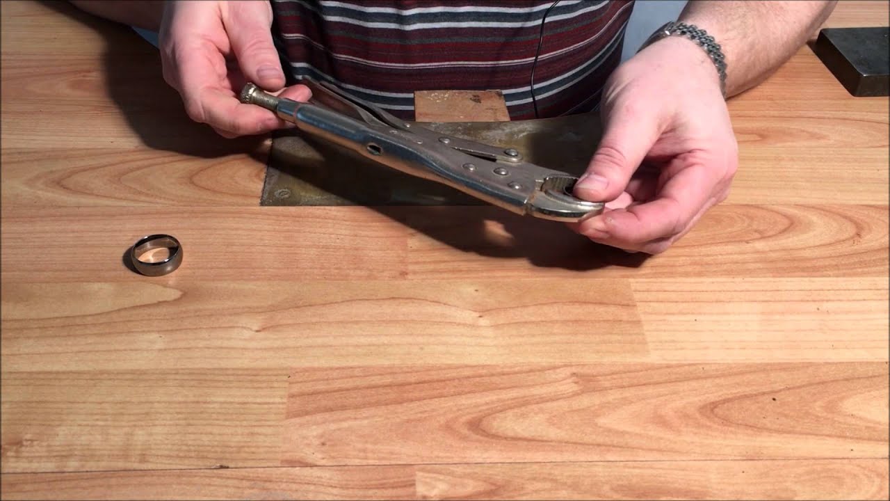 How to Remove of a Tungsten Ring using Mole Grips in an Emergency