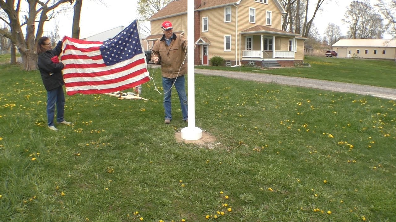 25 Foot Flagpole Install of upgraded Foundation