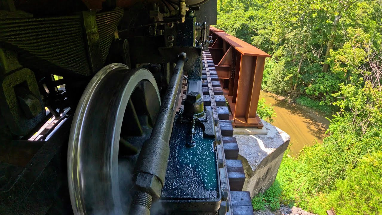 (4K) Steam Train Running Gear View #2 | Jeddo Coal #85