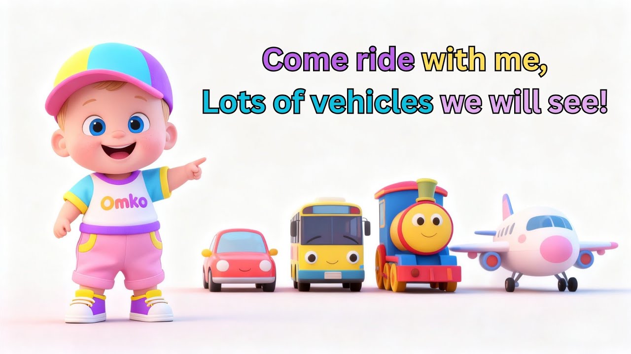 🚗 Let’s Go, Baby Omko! | Fun Vehicle Adventure Song for Kids