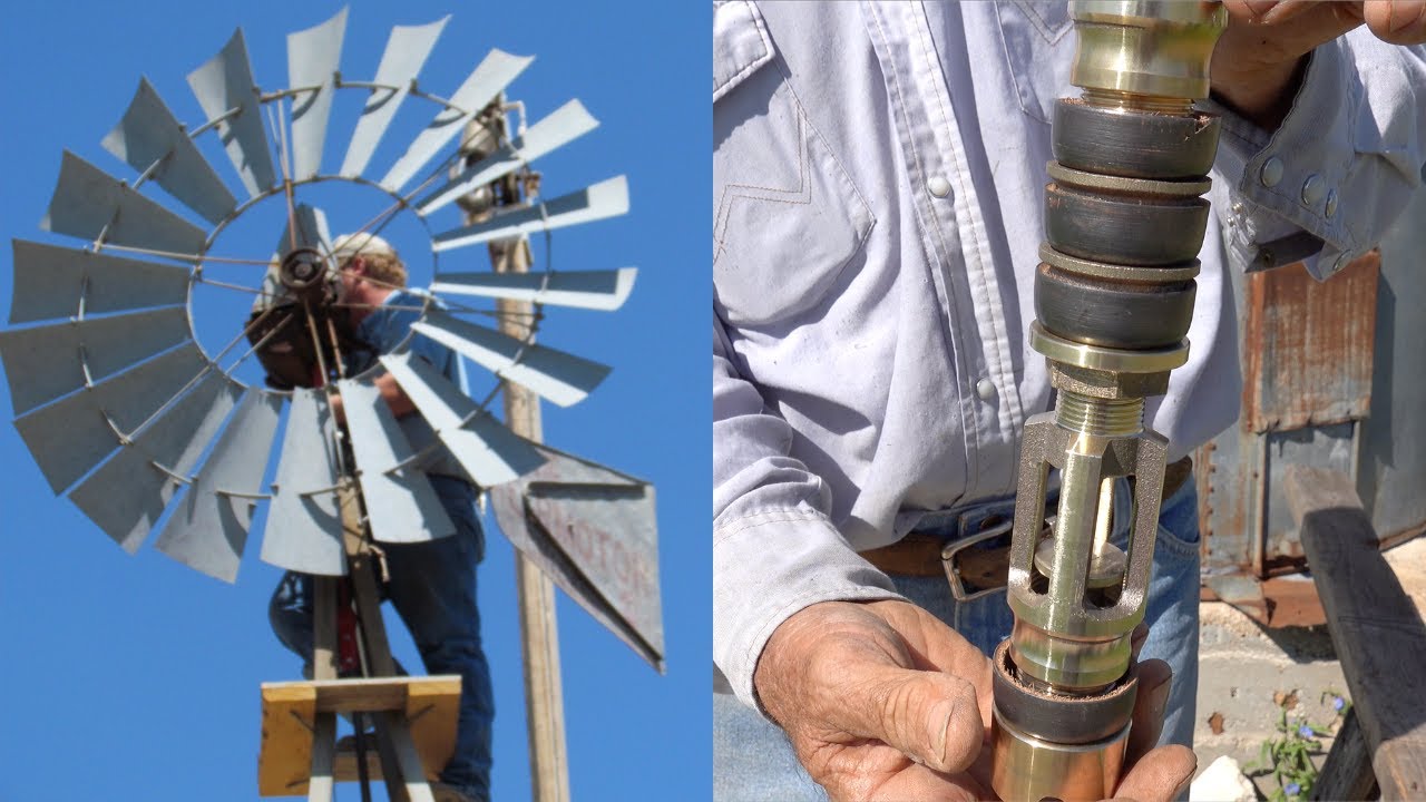 HOW TO CHANGE THE LEATHERS IN A WINDMILL WITHOUT PULLING THE WELL PIPE OR CYLINDER