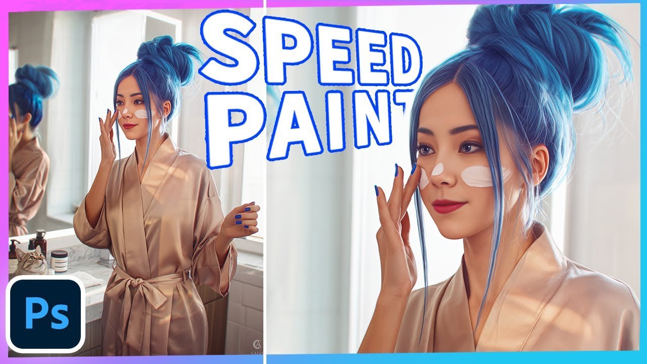 Processo de Pintura Digital no Photoshop: Gwisin 귀신 - Skincare