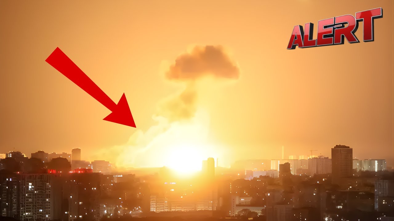 Russia Strikes Kyiv: Night Sky Ignites With Heavy Explosions