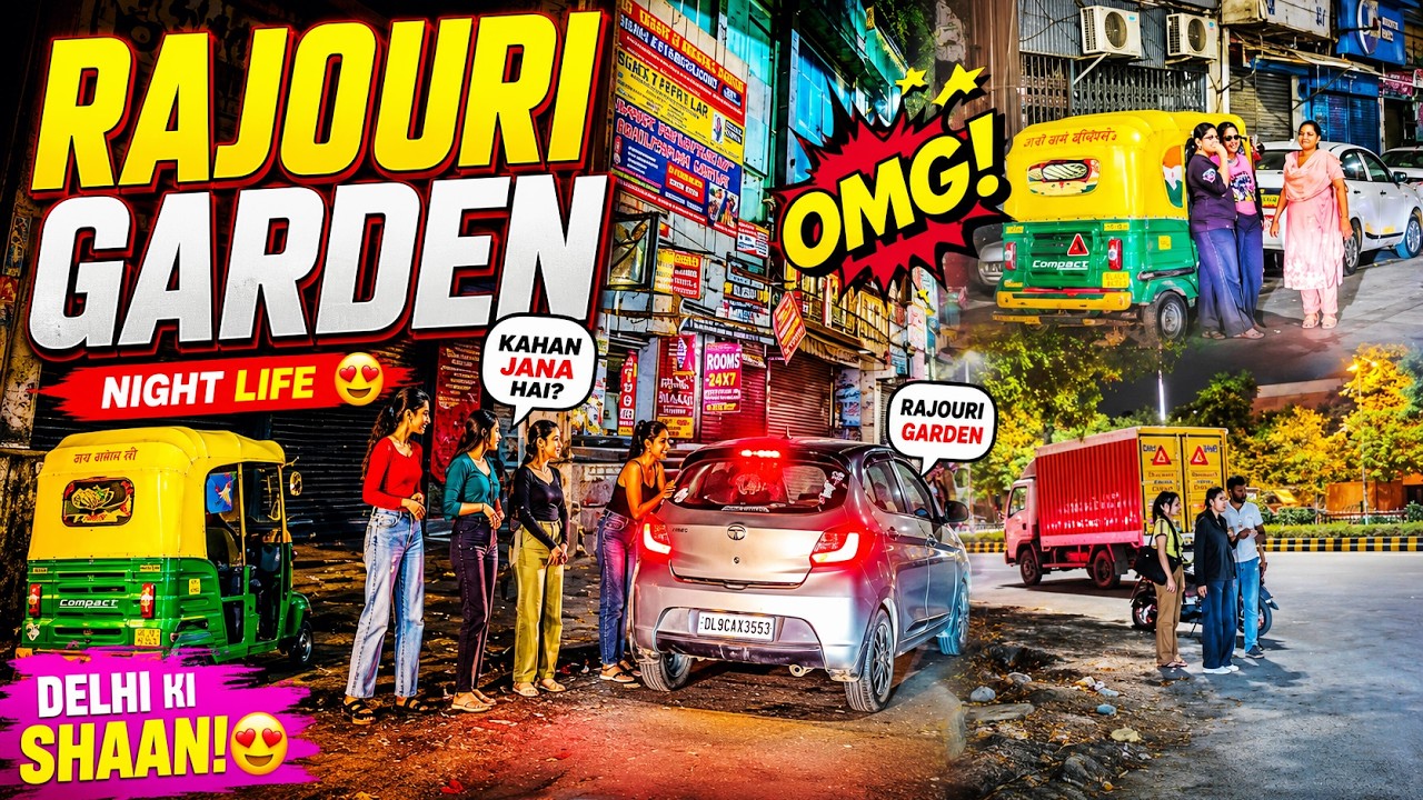 OMG! Rajouri Garden Ki Raat Ka Sach 😳 | Delhi Night Drive