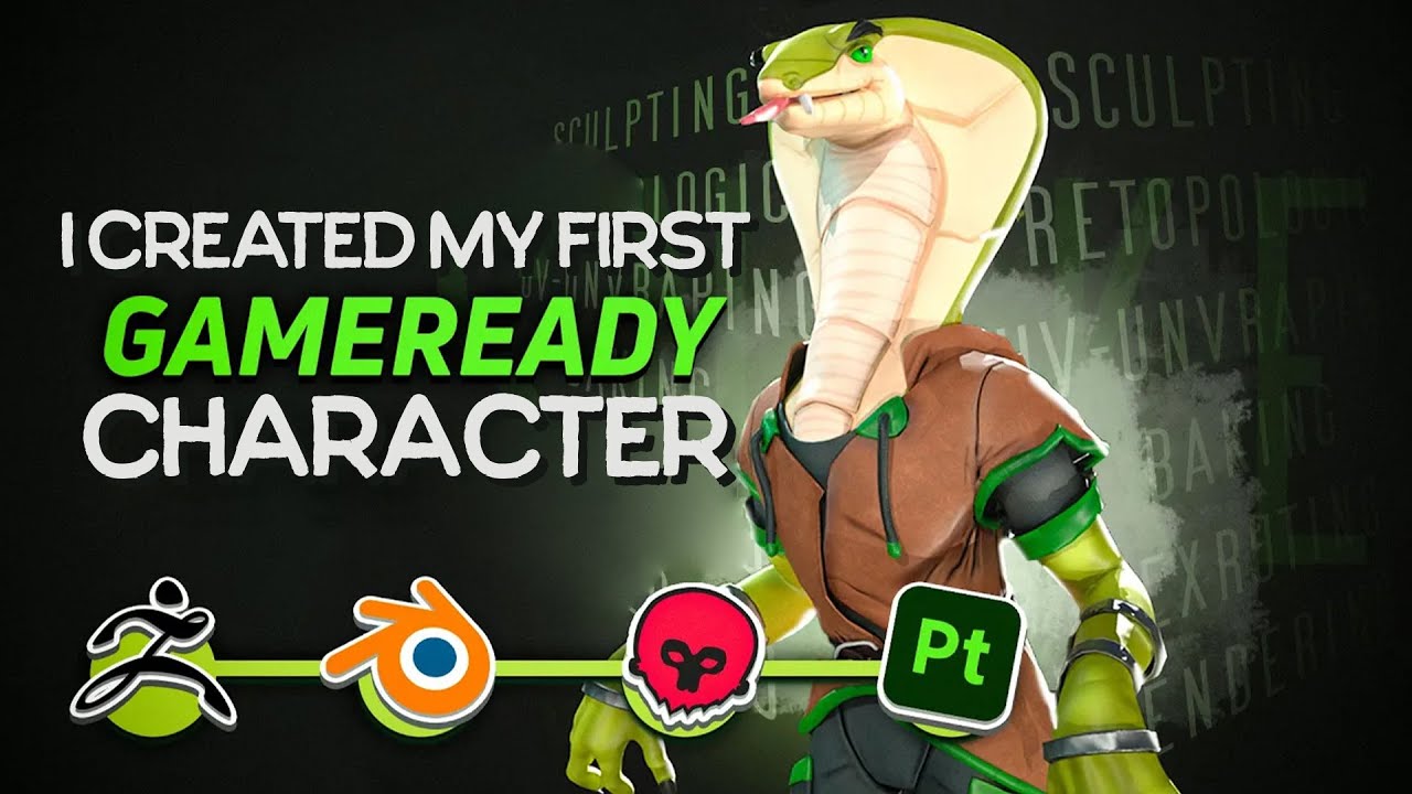 Разбор создания моего первого gameready персонажа в 3D