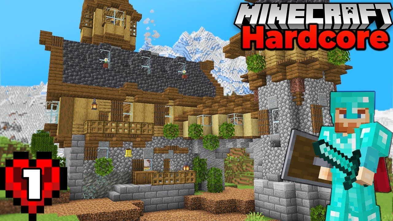 ИДЕАЛЬНЫЙ стартовый дом: Эпизод 1: Minecraft Hardcore Survival Forever World Let's Play