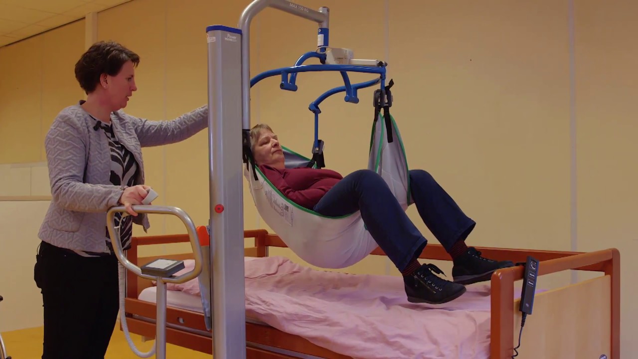 2.2.9. Transfer van stoel naar bed met passieve lift (verblijfsband).
