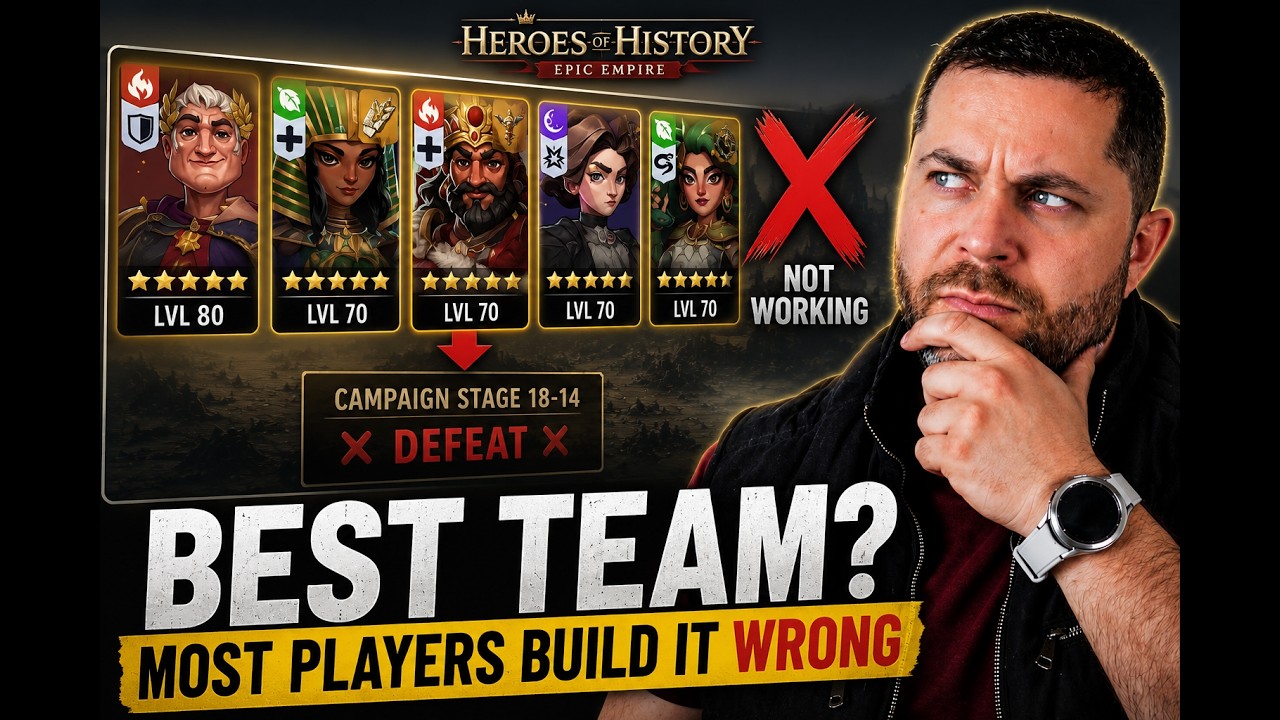 Heroes of History Best Team | Most Players Build It Wrong