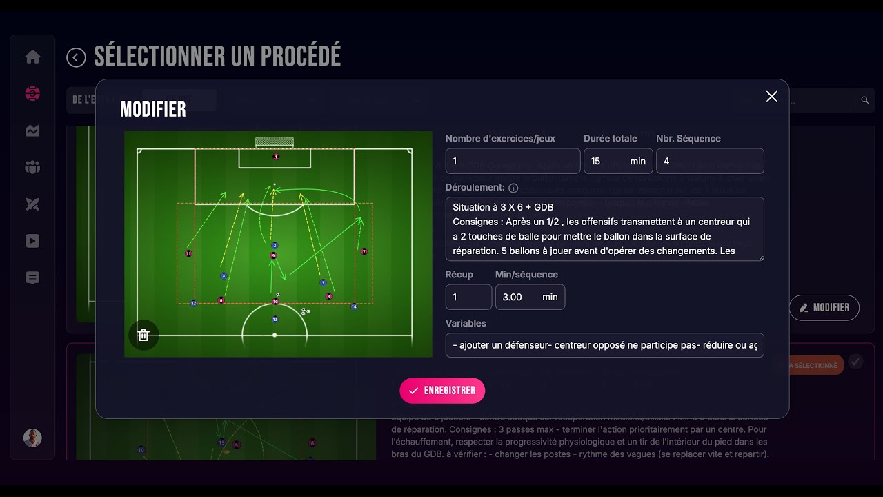 Créer une séance d’entraînement comme dans les clubs pros, avec DYF.