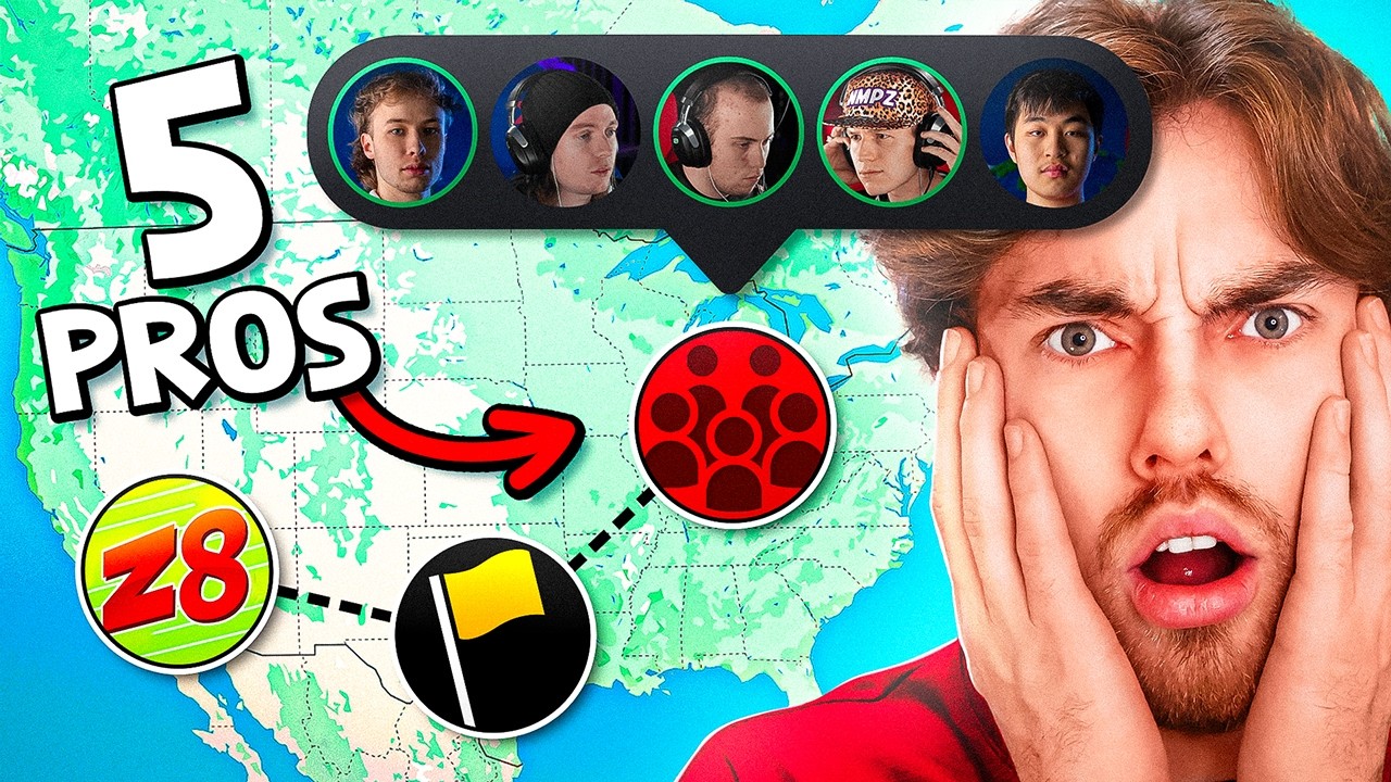 Can I Beat 5 Geoguessr Pros at ONCE?!