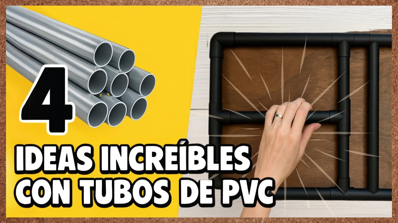 4 IDEAS para hacer con TUBOS de PVC !!!