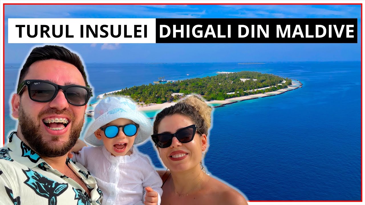 Turul INSULEI DHIGALI din MALDIVE! 🏝️ (cum arată plaja, barul, restaurantele și vilele de pe insulă)