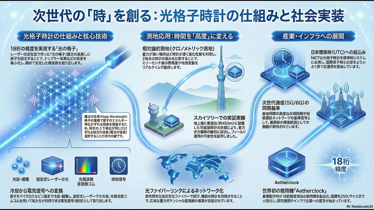 【光格子時計】の仕組みと社会実装