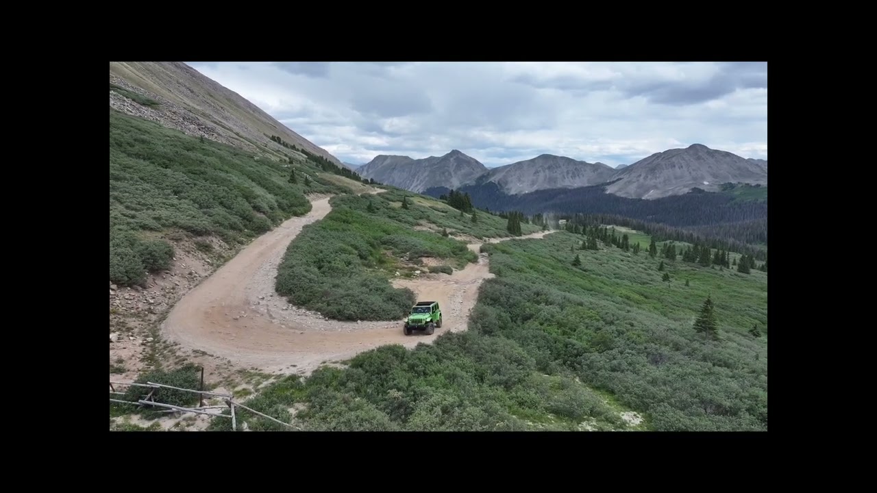 Our first Jeep adventure in our "Poquito Mojito" - Tin Cup Pass, Colorado