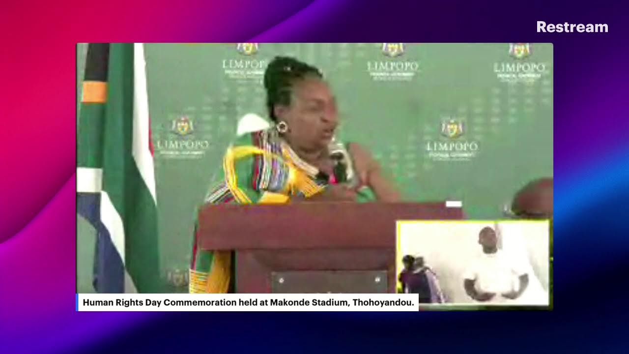 Human Rights Day Commemoration held at Makonde Stadium, Thohoyandou.