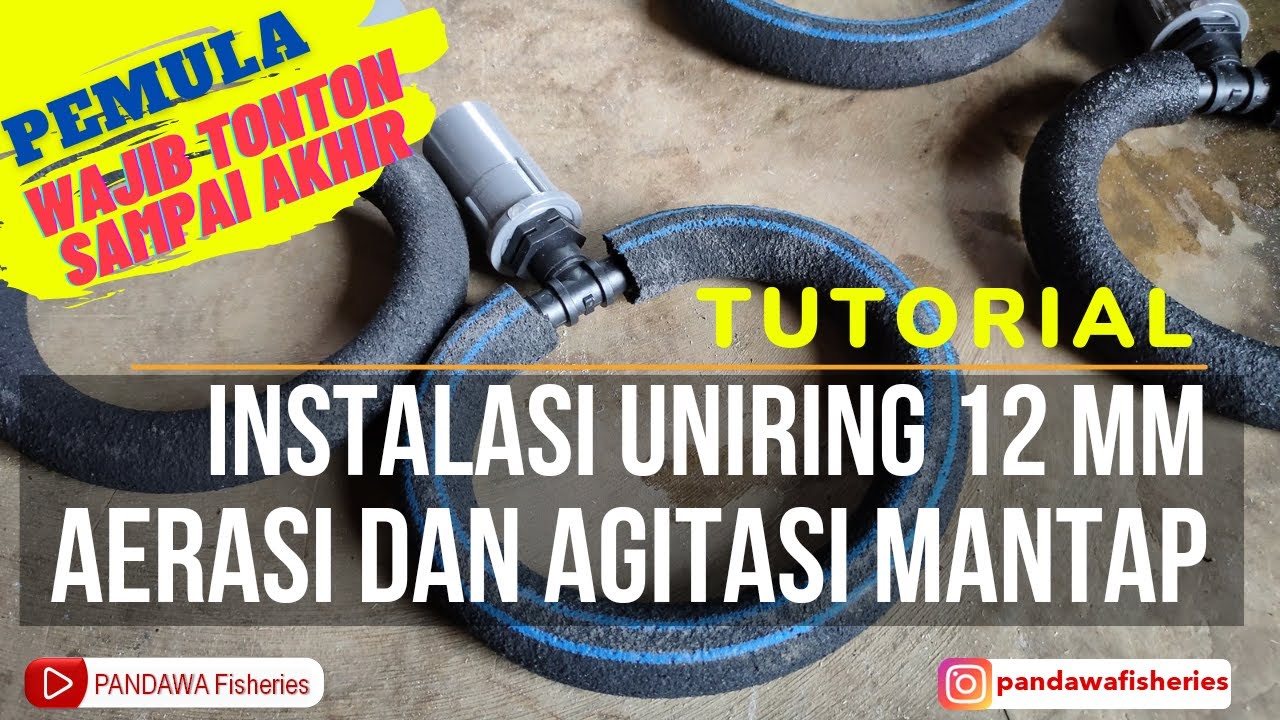 Instalasi Uniring 25 mm Aerasi dan Agitasinya Mantap
