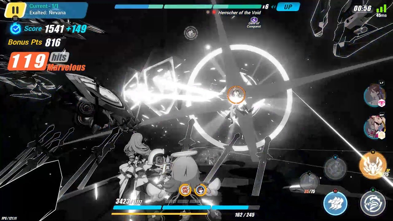 [EX Abyss] Nirvana 475D - Herrscher of the Void (Ice) 775 - HR (SS0) / JK (SSS) / RC, 4*Ely